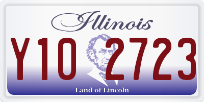 IL license plate Y102723