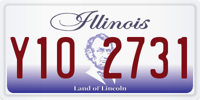 IL license plate Y102731