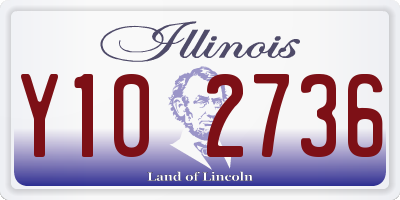 IL license plate Y102736