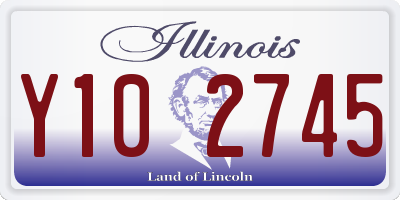 IL license plate Y102745