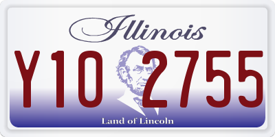 IL license plate Y102755