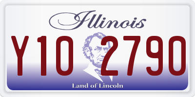 IL license plate Y102790