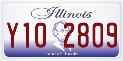 IL license plate Y102809