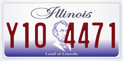 IL license plate Y104471