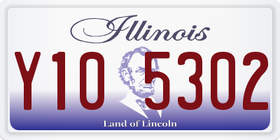 IL license plate Y105302
