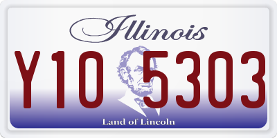 IL license plate Y105303
