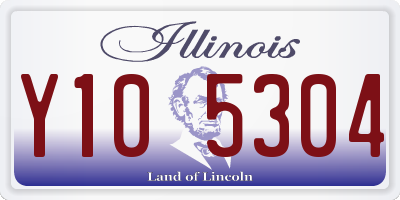 IL license plate Y105304