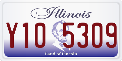 IL license plate Y105309