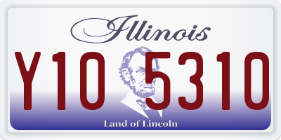 IL license plate Y105310