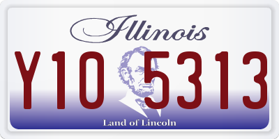 IL license plate Y105313