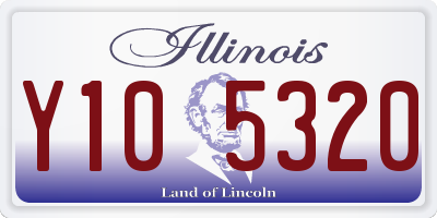 IL license plate Y105320