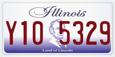 IL license plate Y105329