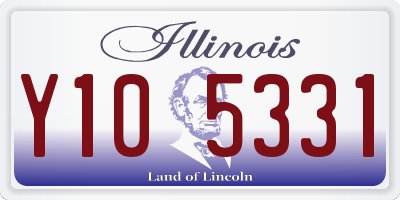 IL license plate Y105331