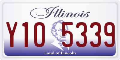 IL license plate Y105339