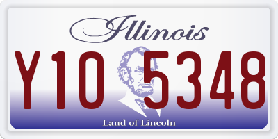 IL license plate Y105348