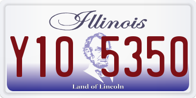 IL license plate Y105350
