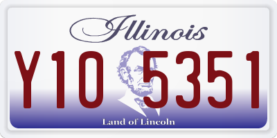 IL license plate Y105351