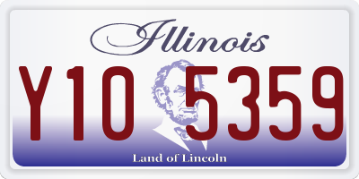 IL license plate Y105359
