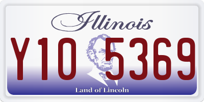 IL license plate Y105369