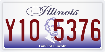 IL license plate Y105376