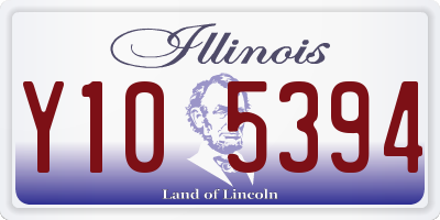 IL license plate Y105394