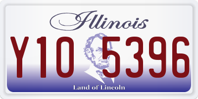 IL license plate Y105396
