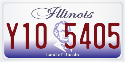 IL license plate Y105405