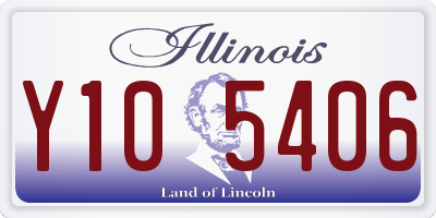 IL license plate Y105406