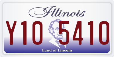 IL license plate Y105410