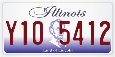 IL license plate Y105412