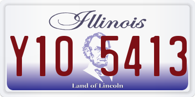 IL license plate Y105413