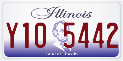 IL license plate Y105442