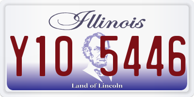 IL license plate Y105446