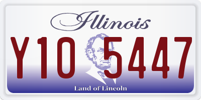 IL license plate Y105447