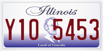 IL license plate Y105453