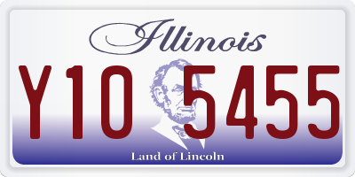 IL license plate Y105455