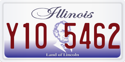 IL license plate Y105462