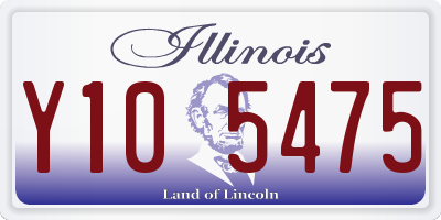 IL license plate Y105475