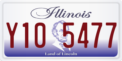 IL license plate Y105477
