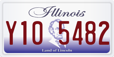 IL license plate Y105482