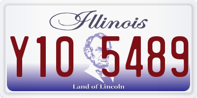 IL license plate Y105489