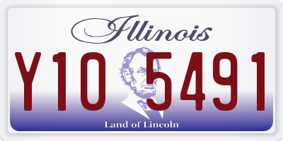 IL license plate Y105491