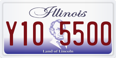 IL license plate Y105500
