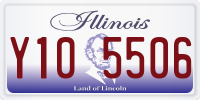 IL license plate Y105506