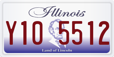 IL license plate Y105512