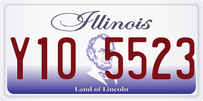 IL license plate Y105523