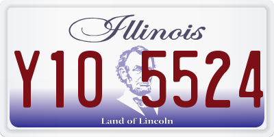 IL license plate Y105524
