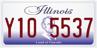 IL license plate Y105537