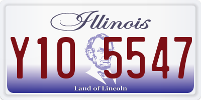 IL license plate Y105547