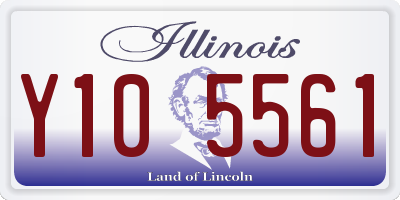 IL license plate Y105561